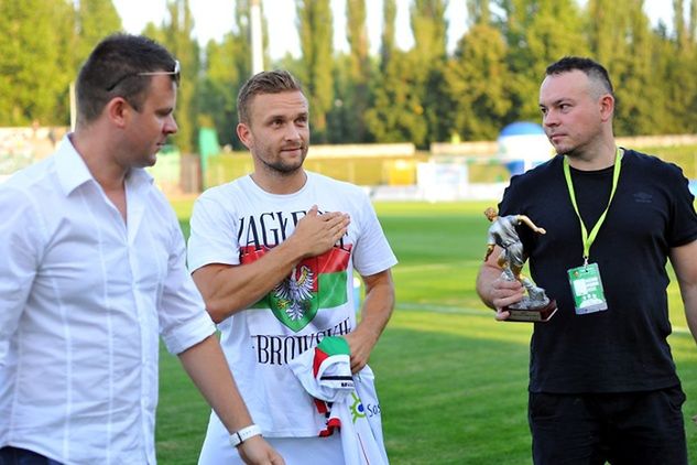 Mecz z Pogonią Siedlce był dla Łukasza Tumicza ostatnim w piłkarskiej karierze / Foto: Maciej Wasik, zaglebie.eu