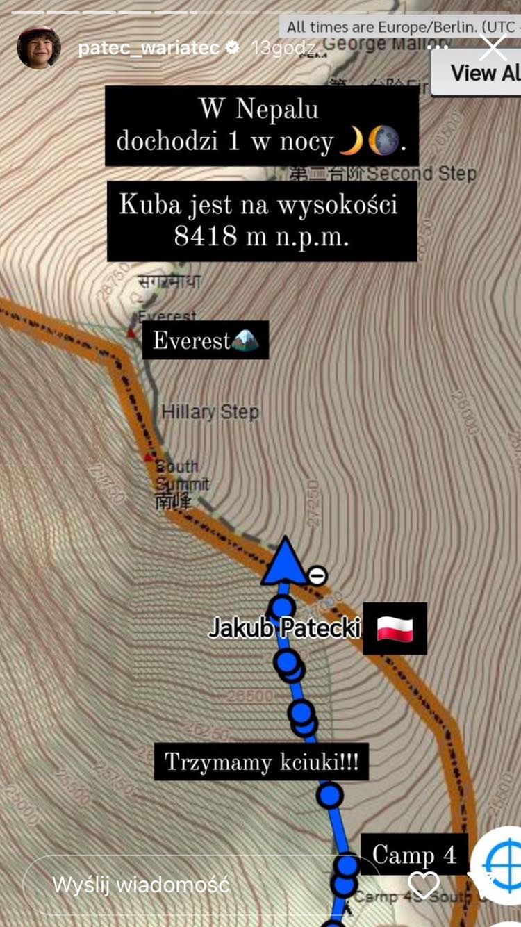Patec zdobył Mount Everest