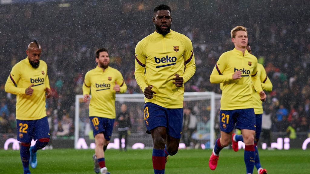 Zdjęcie okładkowe artykułu: Getty Images / Diego Souto/Quality Sport Images / Na zdjęciu: Samuel Umtiti (na pierwszym planie)