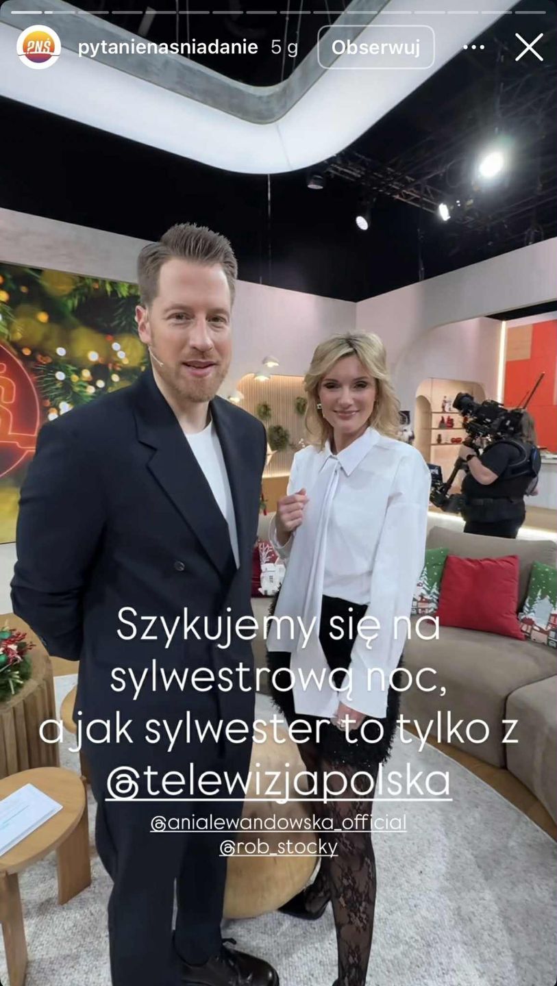 Anna Lewandowska wybrała koronkowe rajstopy