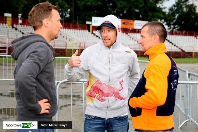 Joonas Kylmaekopri (z lewej) i Jason Crump (w środku) nie byli w stanie pomóc PGE Marmie