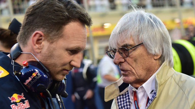 Christian Horner (z lewej) i Benie Ecclestone