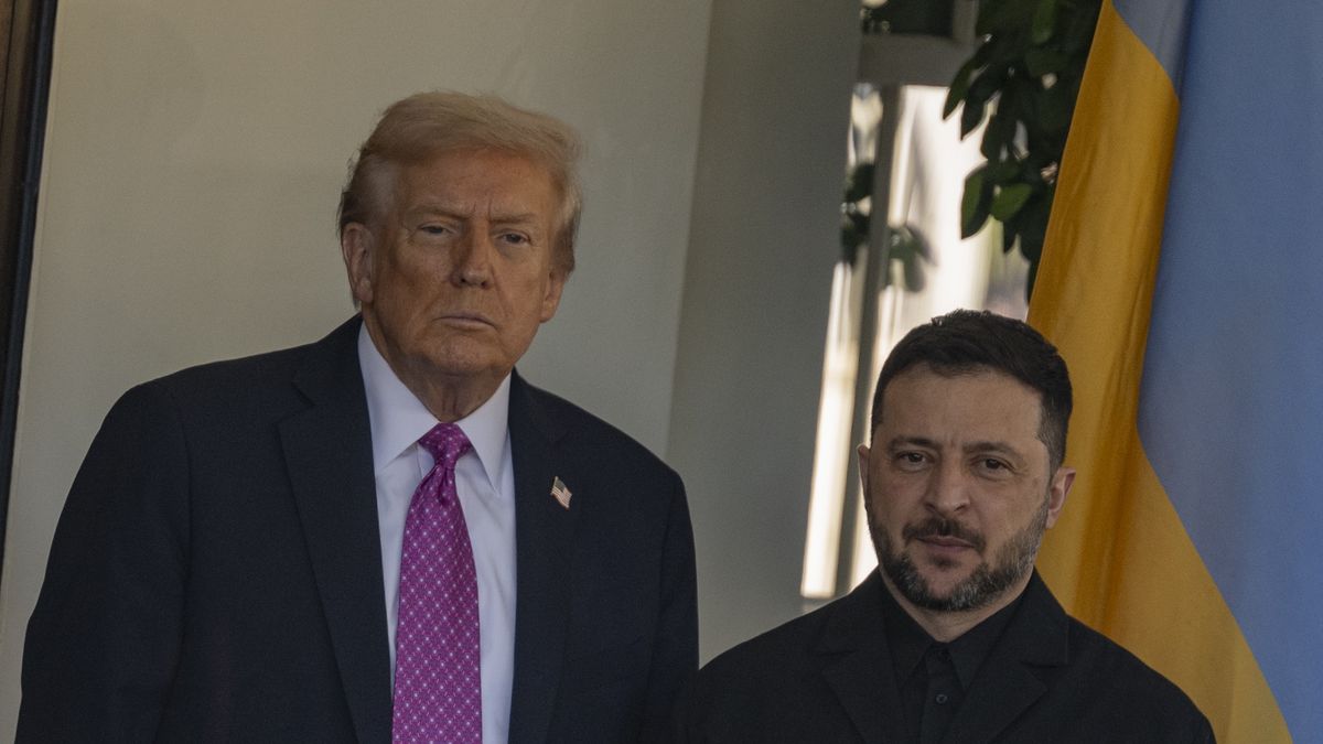 Donald Trump i Wołodymyr Zełenski podczas poprzedniego spotkania