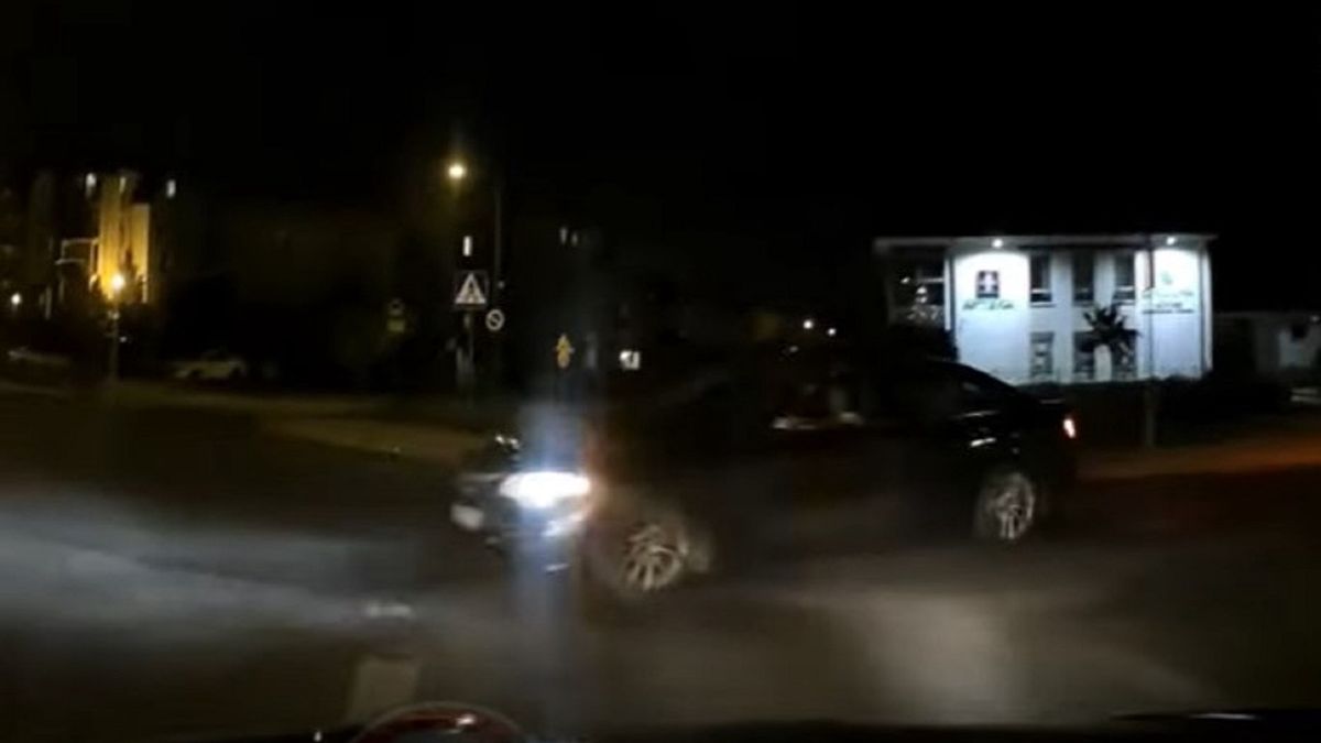 Wymuszenie pierwszeństwa w Zielonej Górze.