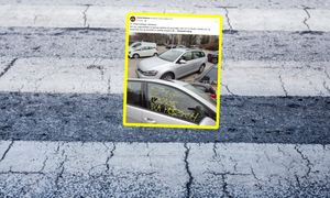 Popisał szybę auta. Ujęcie z Warszawy wywołało burzę