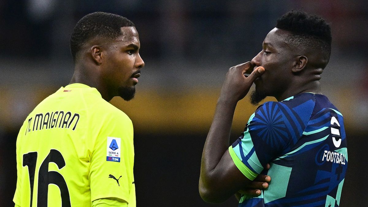 Getty Images / Mattia Ozbot / Na zdjęciu: Mike Maignan i Andre Onana