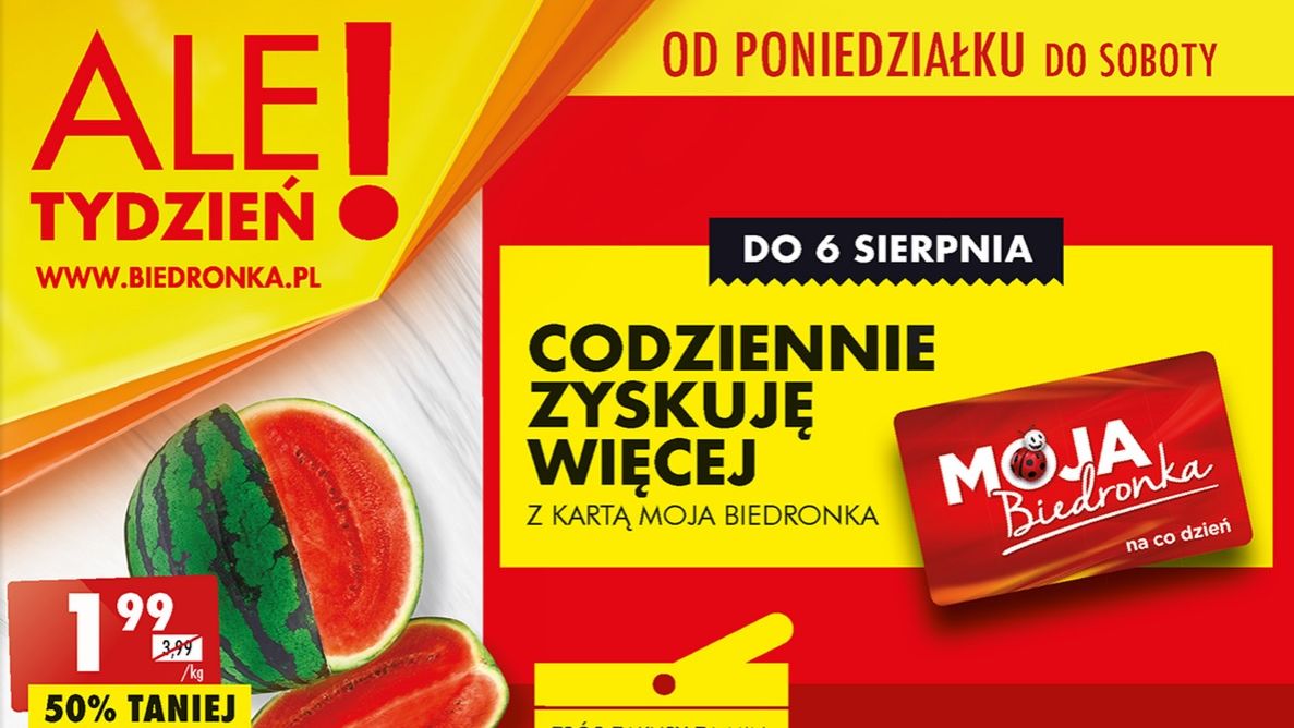 Biedronka gazetka od poniedziałku 1 sierpnia [1.08 22]