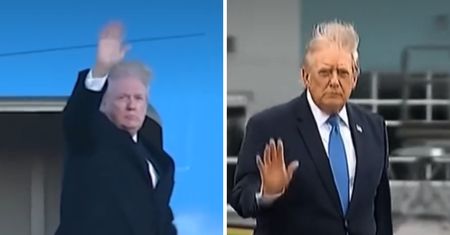 Wiatr zniszczył fryzurę Trumpa. Nagranie stało się viralem
