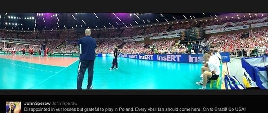 - Jestem rozczarowany naszymi przegranymi, ale wdzięczny za grę w Polsce. Każdy kibic siatkówki powinien tutaj przybyć - poinformował selekcjoner Amerykanów, John Speraw