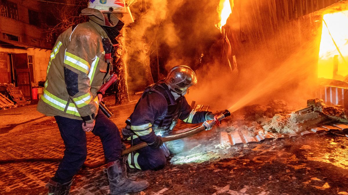 Akcja ratunkowa po rosyjskich atakach na Ukrainę