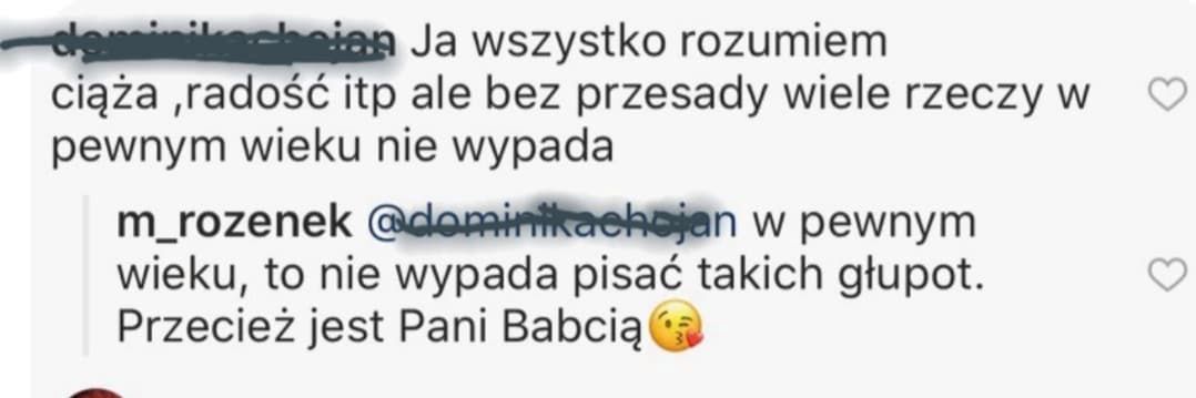 Małgorzata Rozenek - riposta