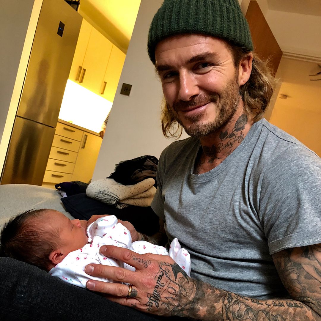 David Beckham z dzieckiem siostry Joanne