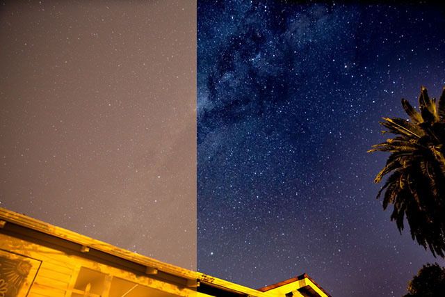 Zobaczcie co funkcja „dehaze" w Photoshopie robi ze zdjęciami nocnymi nieba