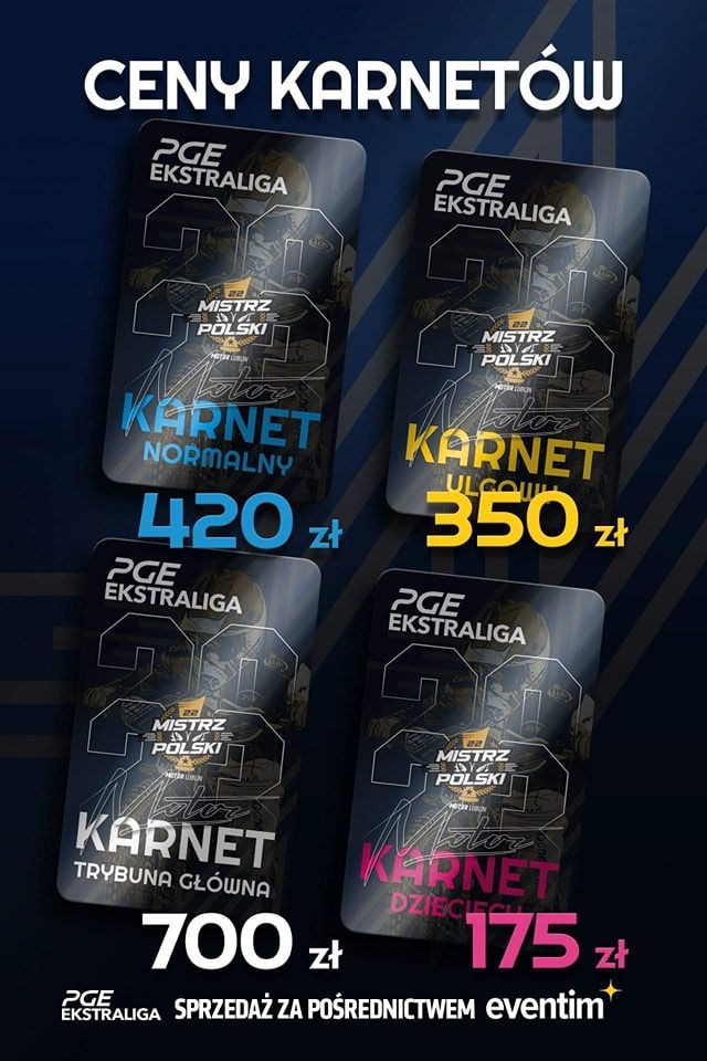 Speedway Motor Lublin - ceny karnetów na sezon 2023