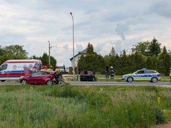 Poważny wypadek na DK9 w Sadowiu. Trzy osoby trafiły do szpitala
