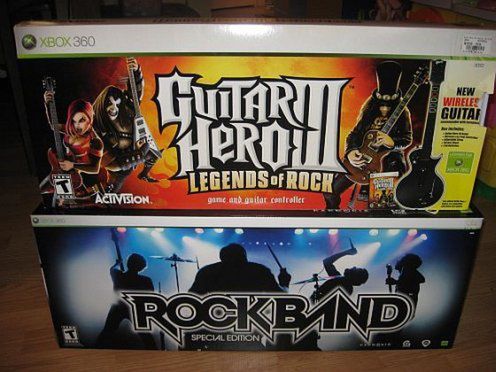 Guitar Hero wyprzedza Rock Band w stosunku 6:1