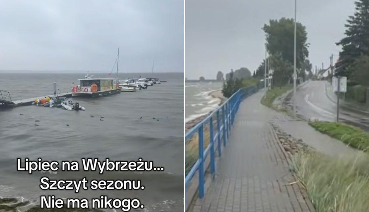 "Nie ma nikogo". Ponure obrazki nad Bałtykiem
