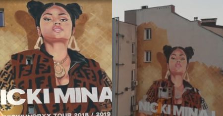 Kulisy powstawania gigantycznego muralu Nicki Minaj w Warszawie