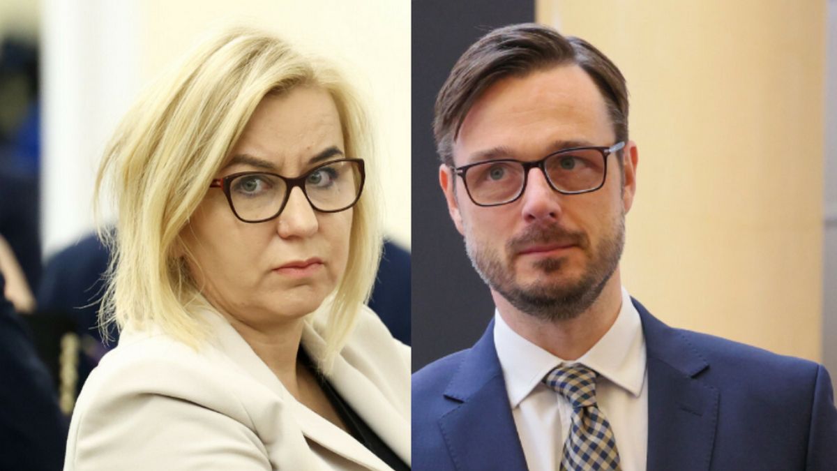 Na zdjęciu szefowie resortów klimatu i aktywów państwowych: Paulina Hennig-Kloska i Jakub Jaworowski