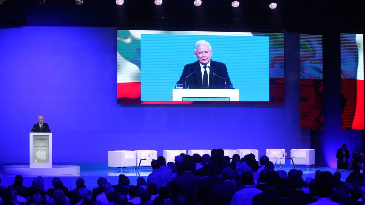 Jarosław Kaczyński na konwencji programowej PiS