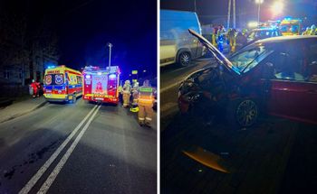 Ujsoły. Pięć osób w szpitalu po zderzeniu dwóch aut