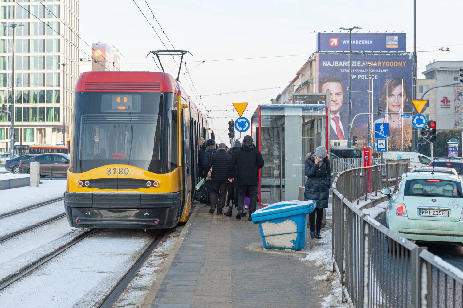 Warszawa. Coraz bliżej przejść na rondzie Dmowskiego, fot. ZDM