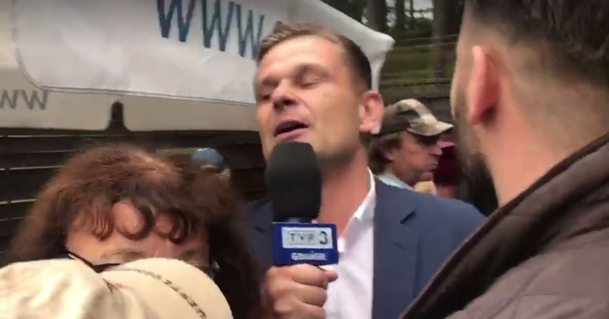 Łukasz Sitek z TVP chciał przeprowadzić wywiad z Adamowiczem. Pytał o łapówki
