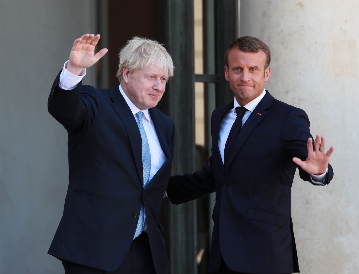 Boris Johnson i Emmanuel Macron