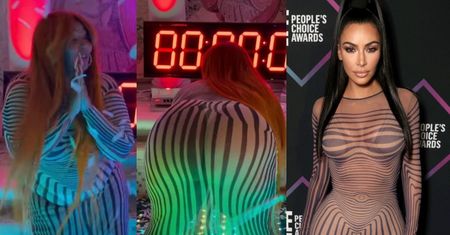 Lizzo twerkuje w prześwitującej sukience, którą chwaliła się kiedyś Kim Kardashian