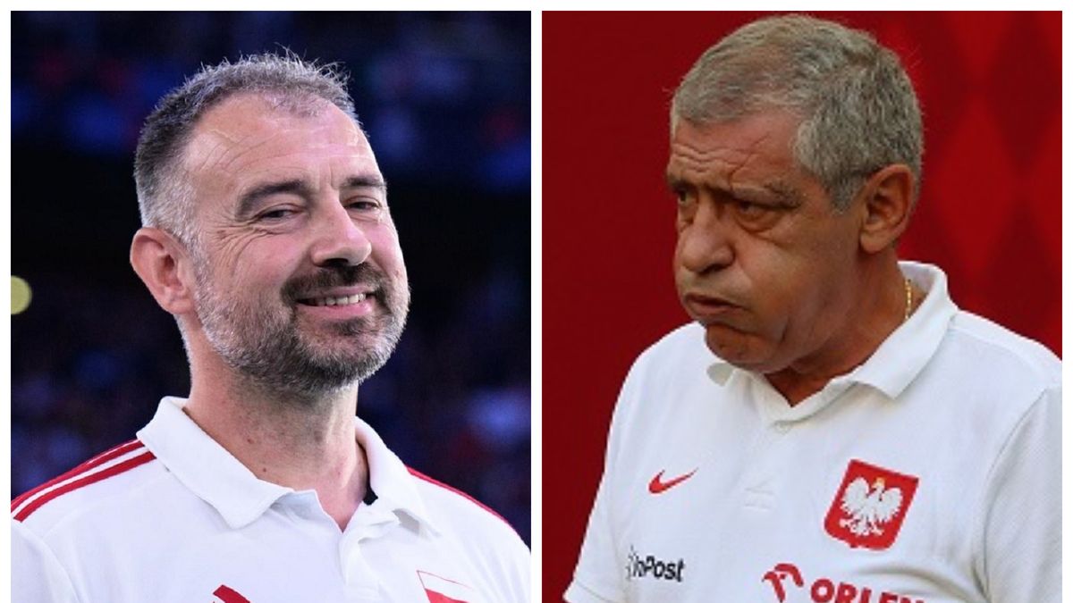 Na zdjęciu: Nikola Grbić i Fernando Santos (WP SportoweFakty/Mateusz Czarnecki)