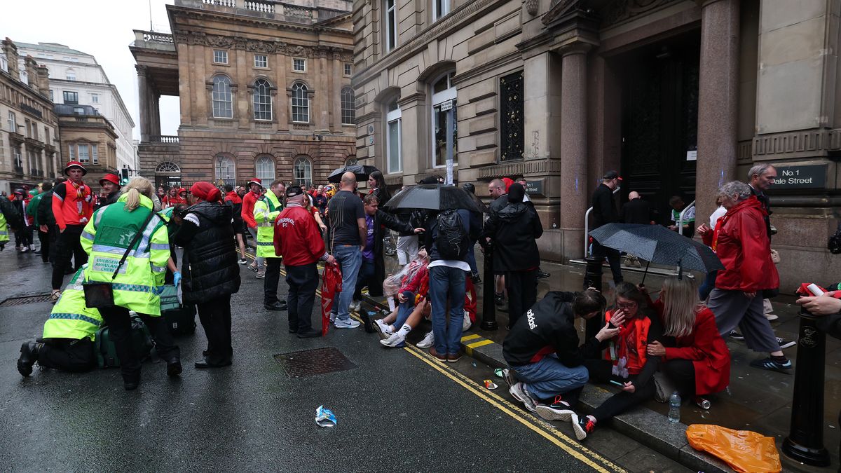 Liverpool Premier League Trophy Parade
LIVERPOOL, ENGLAND - MAY 26: Emergency services attend the scene of a road traffic accident on Water Street after a car reportedly collided with pedestrians, as crowds gathered to attend the Liverpool Trophy Parade on May 26, 2025 in Liverpool, England. (Photo by Getty Images)
Getty Images