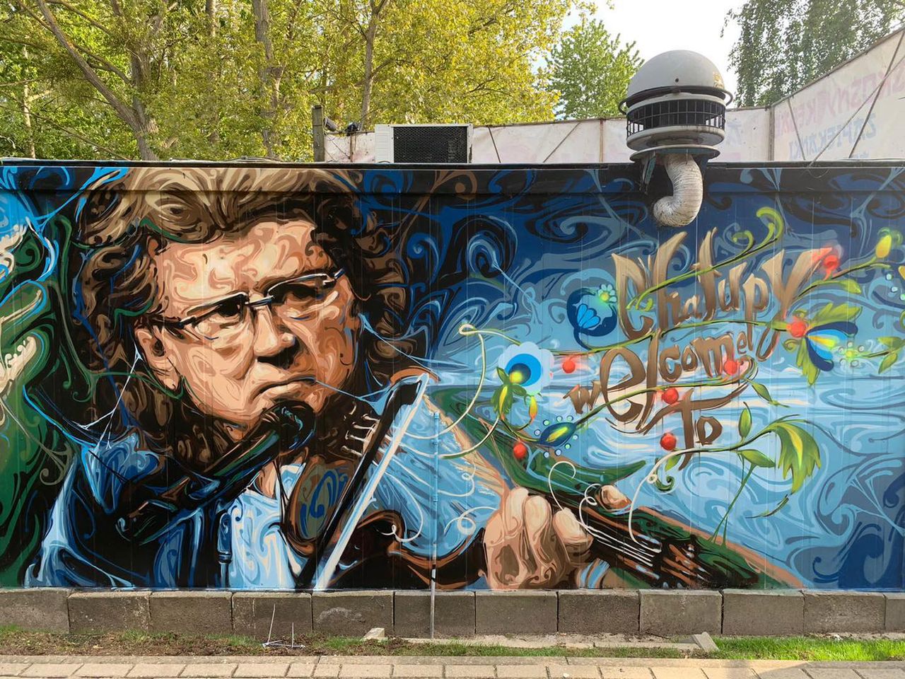Rafał Brzozowski - mural Zbigniewa Wodeckiego
