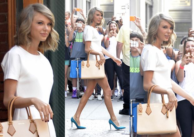 Taylor Swift pokazuje nogi w Nowym Jorku! (ZDJĘCIA)