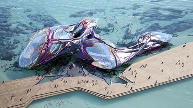 Oceaniczny i futurystyczny pawilon na EXPO w 2012 roku 1