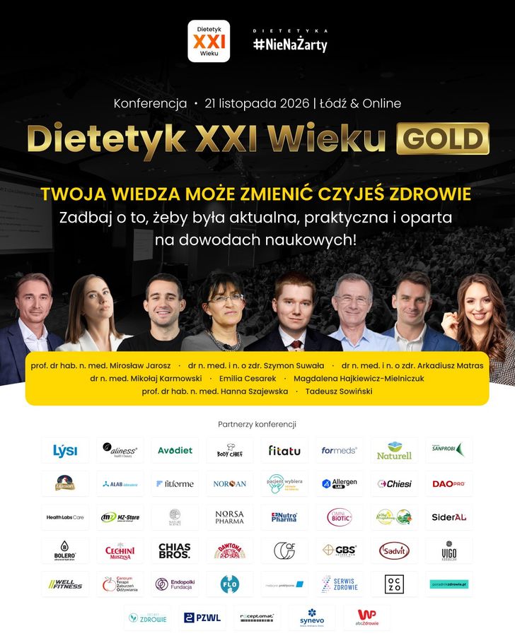 Dietetyk XXI Wieku GOLD 2026 już w listopadzie. Znamy program wydarzenia