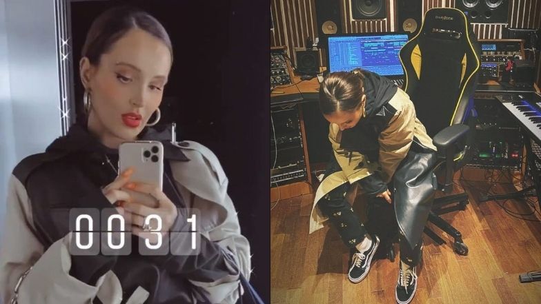 Przemęczona Marina żali się na powrót ze studia późną nocą