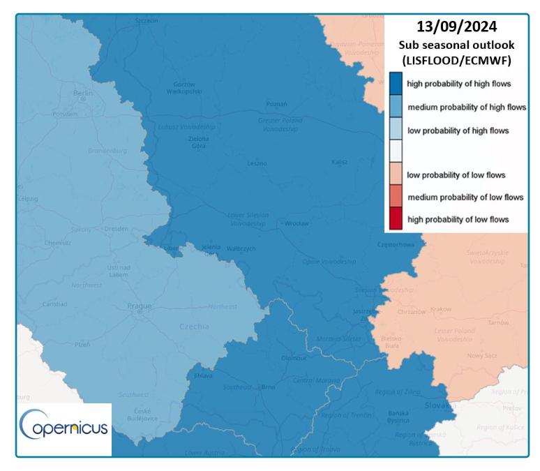 Prognoza z systemu Copernicus