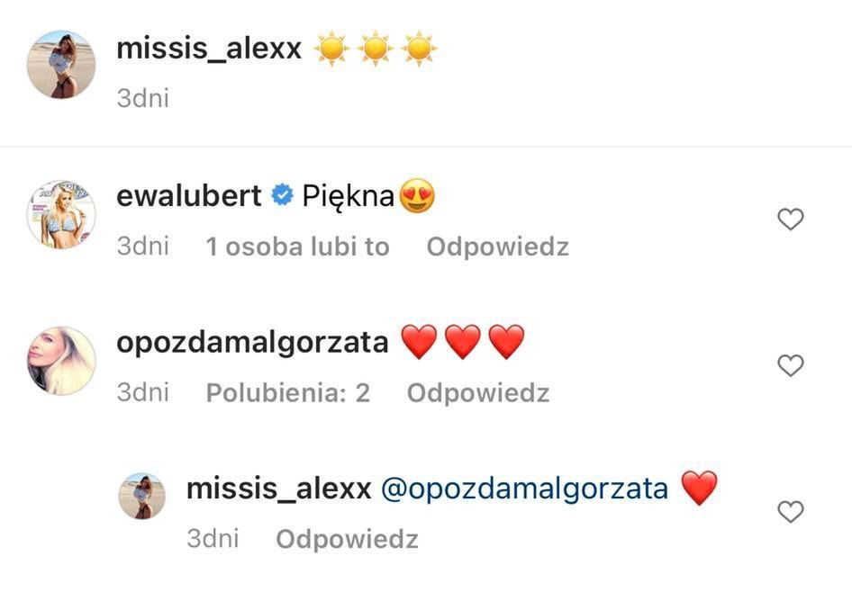 Komentarz mamy pod zdjęciem z plaży 