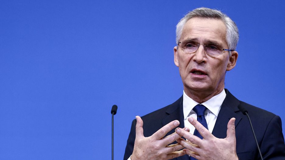Temporary
NATO Secretary General Jens Stoltenberg addresses a press conference ahead of a foreign ministers' meeting at the NATO headquarters in Brussels, on November 25, 2022. - Nato foreign ministers' meeting will take place on 29 and 30 November 2022 in Bucharest Romania. (Photo by Kenzo TRIBOUILLARD / AFP)
KENZO TRIBOUILLARD