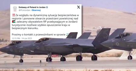 Komunikat ambasady RP w Jordanii. "Szybko opuścić kraj"