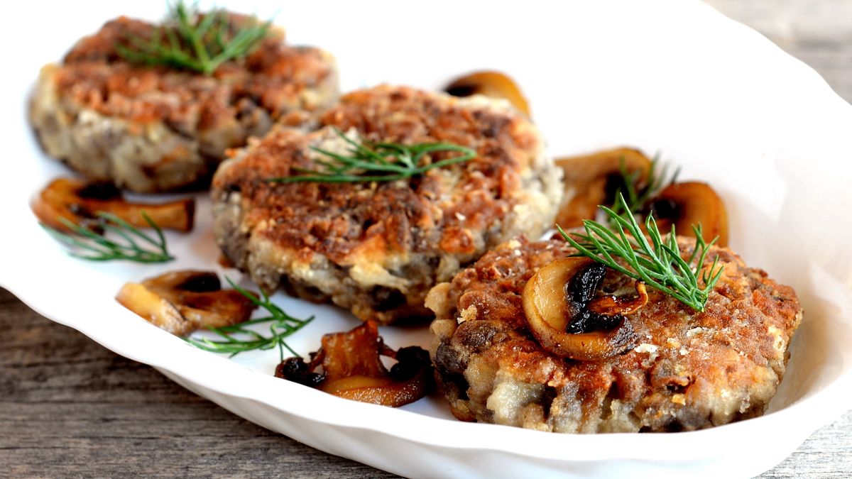 Kotlety z grzybów leśnych 