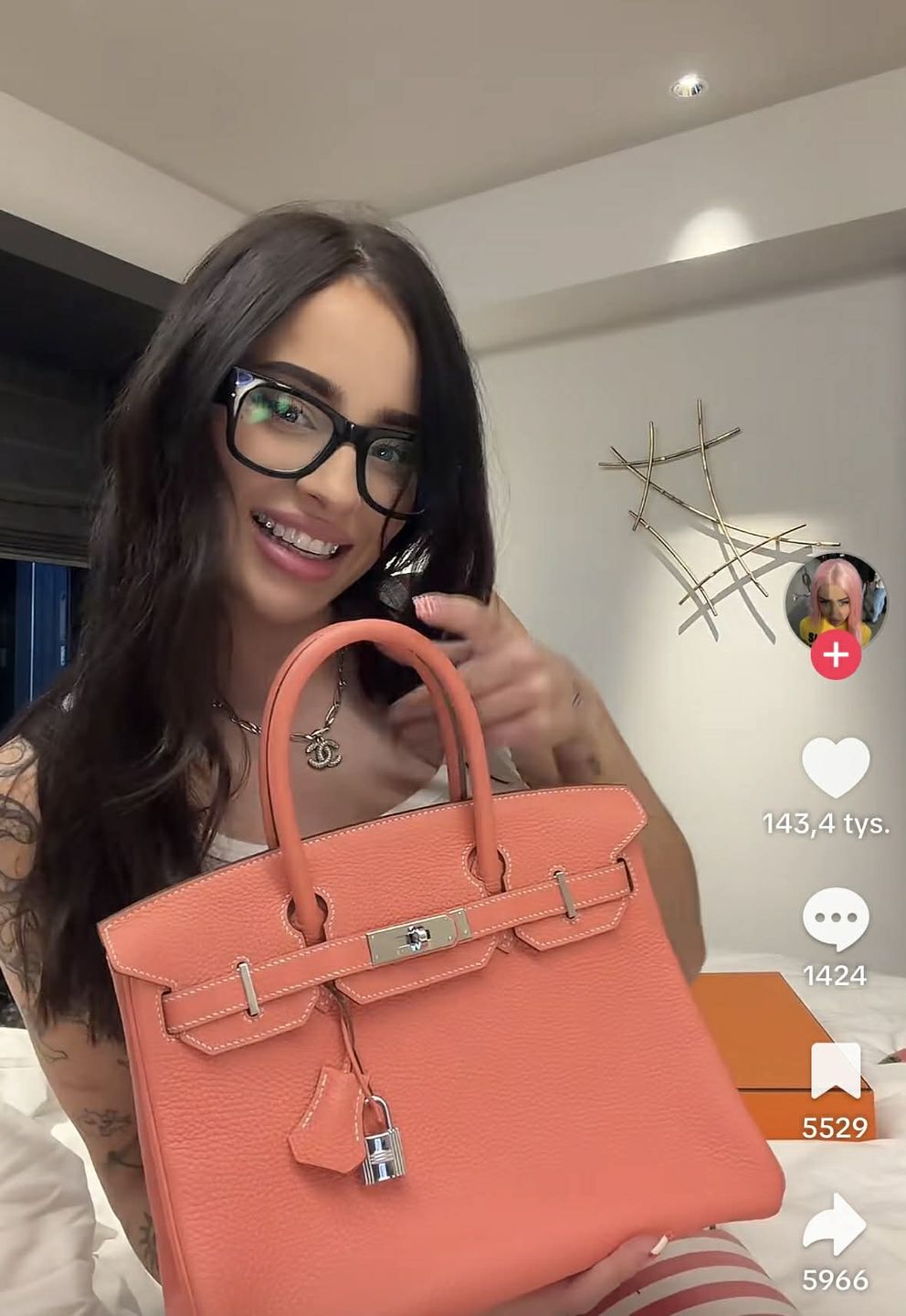 Fagata kupiła torebkę Birkin