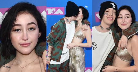 Siostra Miley Cyrus całuje się z półprzytomnym chłopakiem na ściance