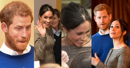 Meghan Markle wdzięczy się do dzieci podczas trzeciego oficjalnego wyjścia z Harrym (ZDJĘCIA)