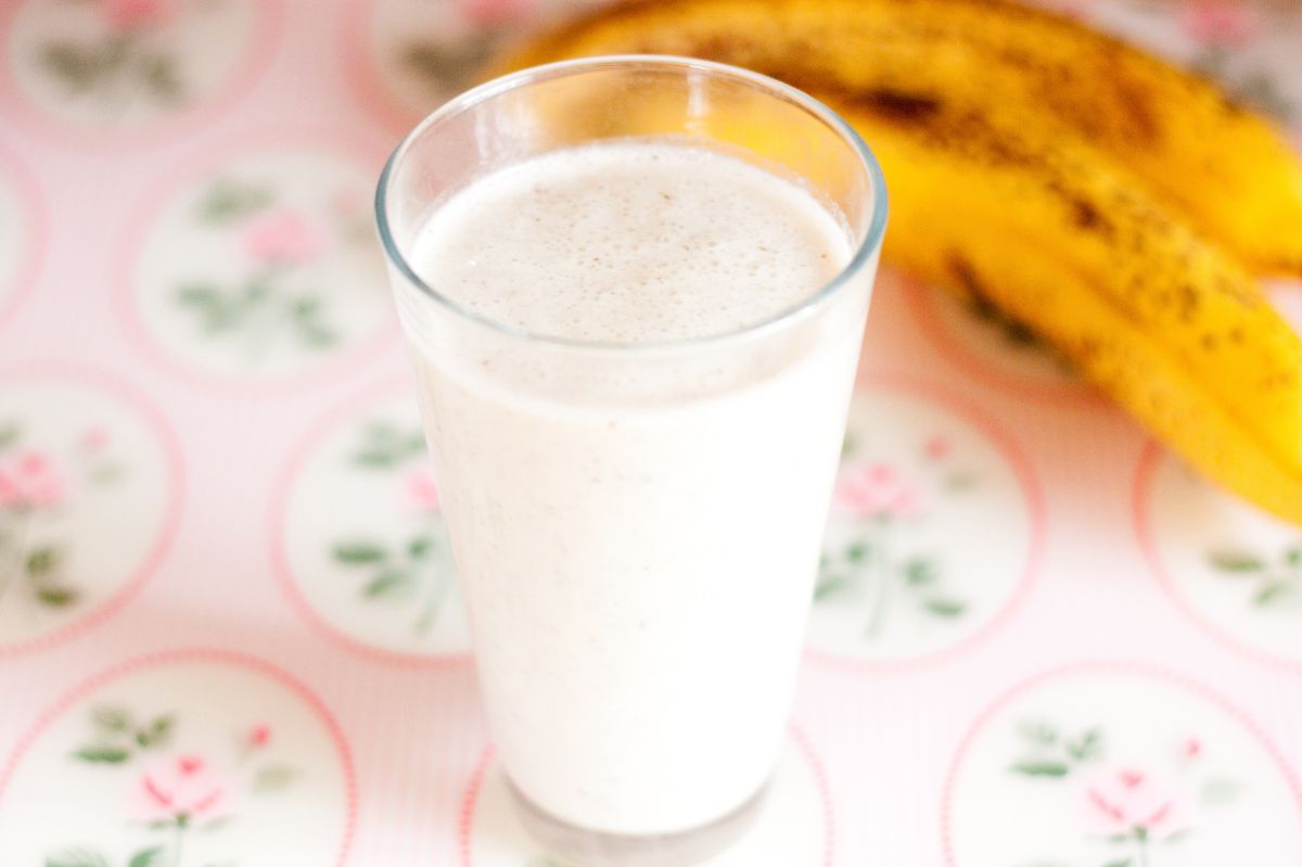 Cocktail with flaxseed.