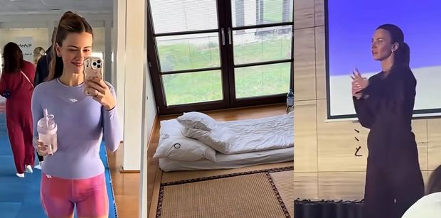 Kinga Wierzbicka pokazuje, jak wygląda dzień podczas obozu Anny Lewandowskiej i warunki zakwaterowania: "Lekko nie jest" (ZDJĘCIA)