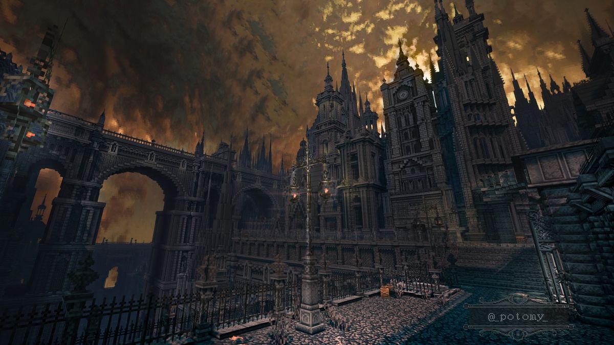 Bloodborne odtworzony w grze Minecraft