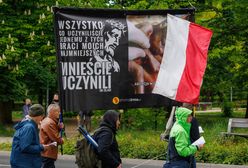 Protesty pod szpitalem w Gdańsku. Starły się dwie frakcje
