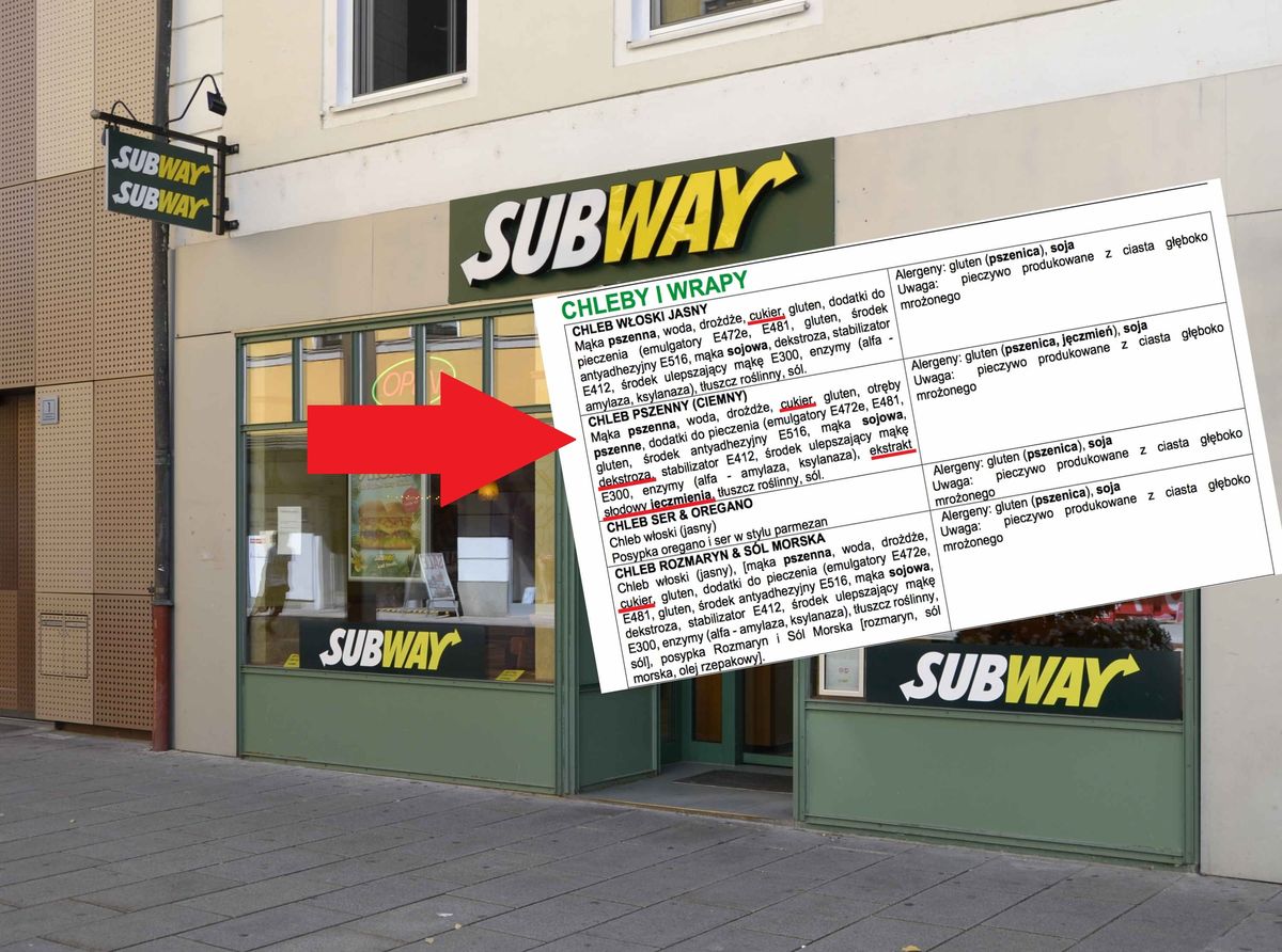 Chleb w Subwayu pozostawia wiele do życzenia