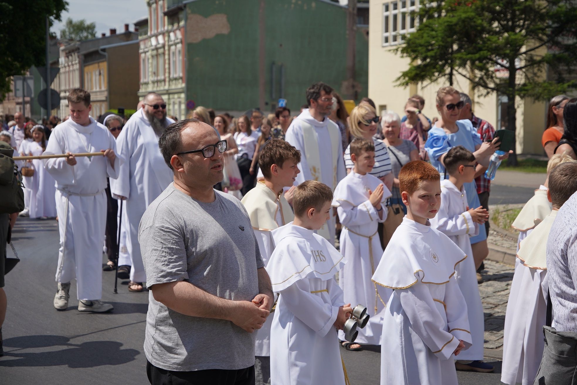 Procesja Bożego Ciała w parafii pw. Św. Antoniego w Pile